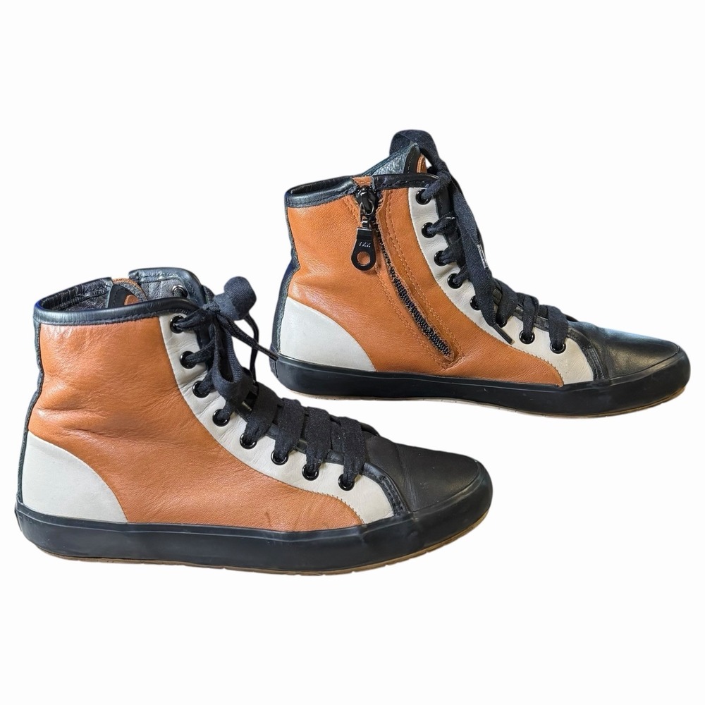 Camper Portol Boot Sneaker Hybrid Ladies Size 5 Leather Side Zip‎ Gorpcore